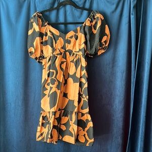 Nine West Black and Orange Dress